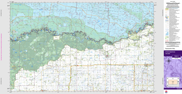 Strathmerton 7926-S Topographic Map 1:50k