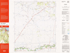 7929 Gunbar 1:100k Topographic Map