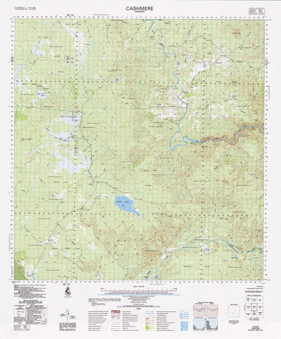 Buy 7961 Cashmere 1:100k Topographic Map