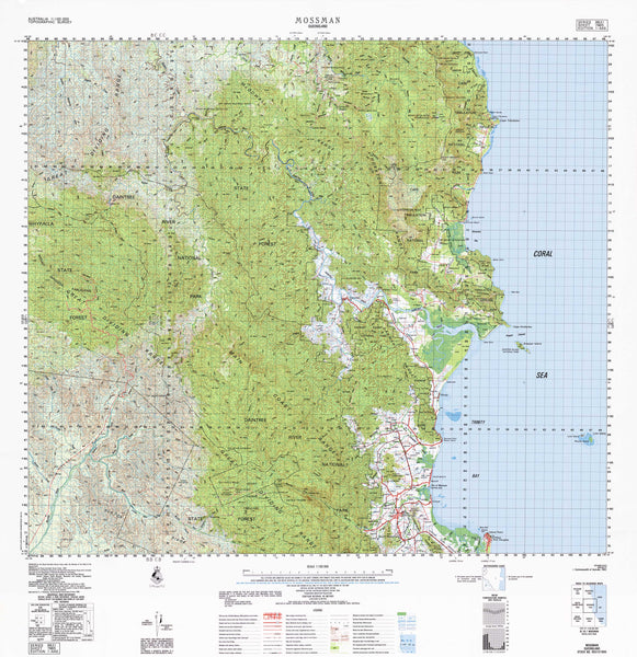 Buy 7965 Mossman 1:100k Topographic Map