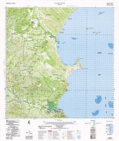7967 Cooktown 1:100k Topographic Map