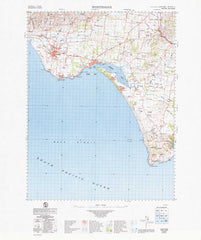 8020 Wonthaggi 1:100k Topographic Map
