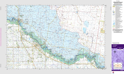 Tocumwal 8026-S Topographic Map 1:50k