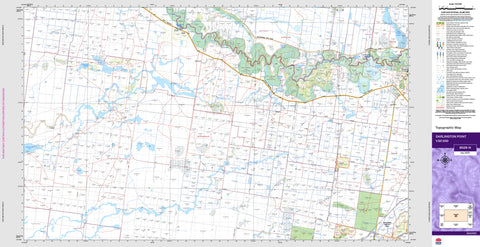Darlington Point 8028-N Topographic Map 1:50k