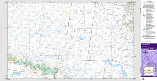 Benerembah 8029-S Topographic Map 1:50k