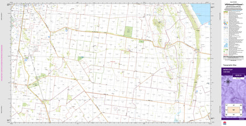 Monia Gap 8030-N Topographic Map 1:50k