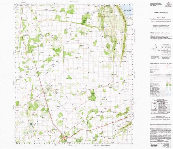 8030 Merriwagga 1:100k Topographic Map