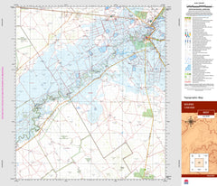 Bourke 8037 Topographic Map 1:100k