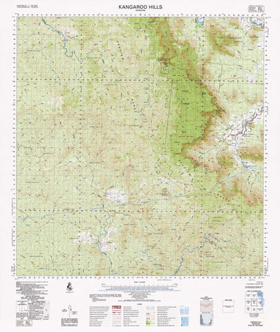8060 Kangaroo Hills 1:100k Topographic Map
