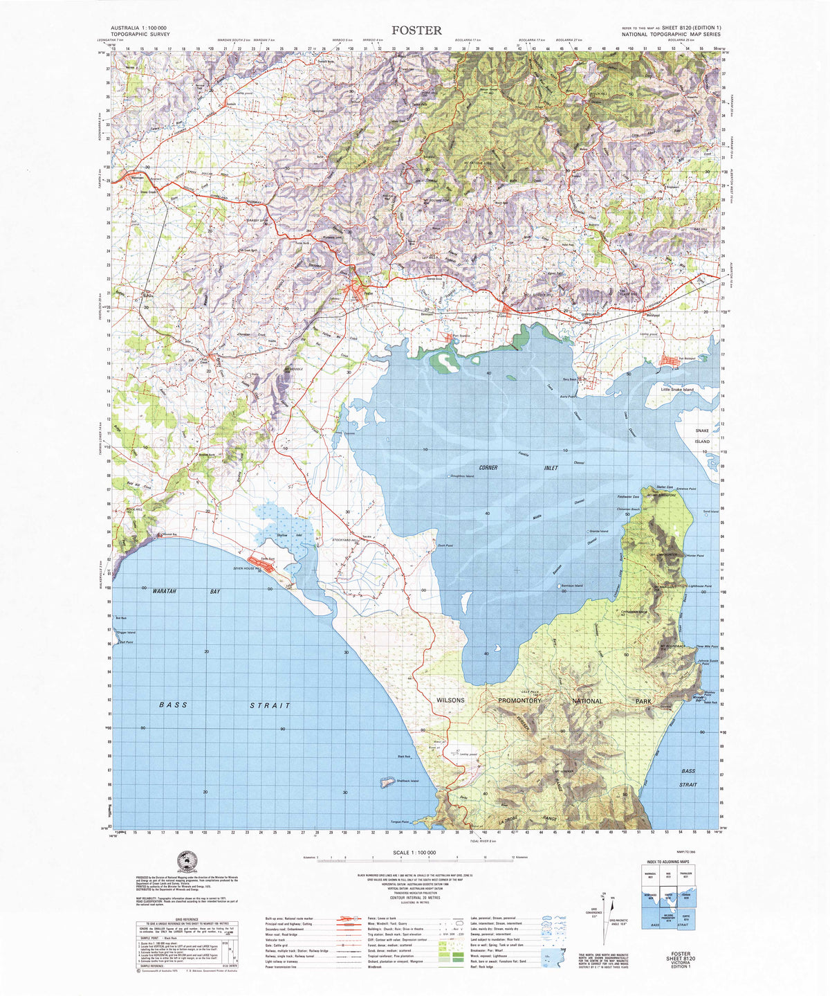 8120 Foster 1:100k Topographic Map | Mapworld