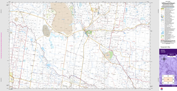 Urana 8127-S Topographic Map 1:50k
