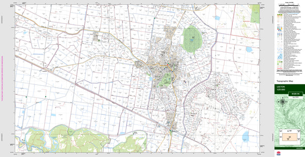 Leeton 8128-1N Topographic Map 1:25k