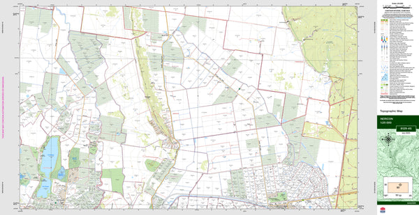Nericon 8129-4S Topographic Map 1:25k