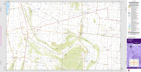 Naradhan 8130-N Topographic Map 1:50k