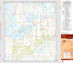 Gerara 8139 Topographic Map 1:100k