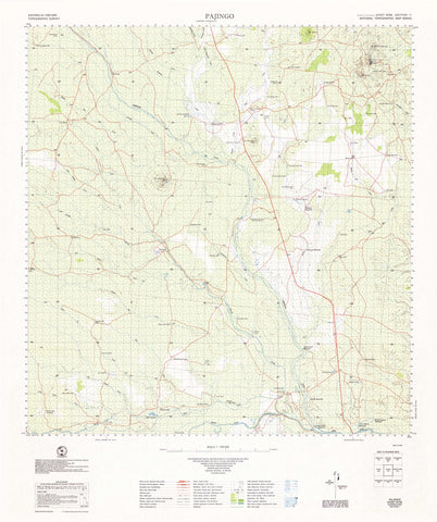 8156 Pajingo 1:100k Topographic Map