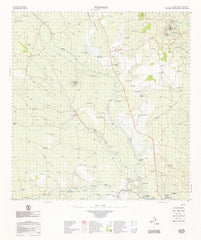 8156 Pajingo 1:100k Topographic Map