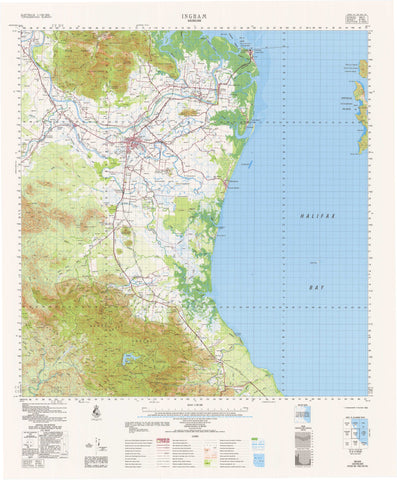8160 Ingham 1:100k Topographic Map
