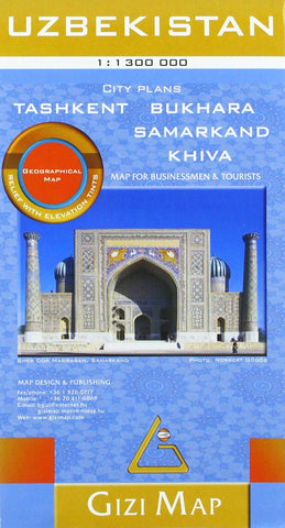 Uzbekistan Gizi Maps Folded