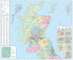 Britain Collins Folded Map 2025