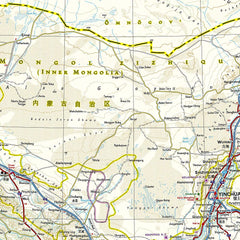China West National Geographic Folded Map — additional product image