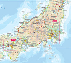 Japan Rail Map by Collins