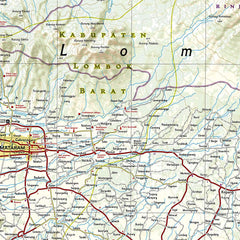 Bali Lombok Komodo National Geographic Folded Map