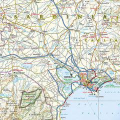 Sardinia National Geographic Folded Map