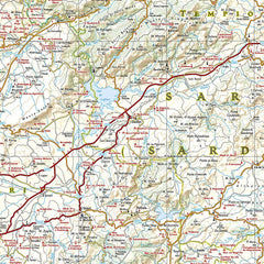 Sardinia National Geographic Folded Map