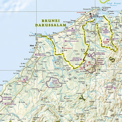 Malaysia National Geographic Folded Map