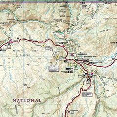 Yellowstone National Park National Geographic Folded Map