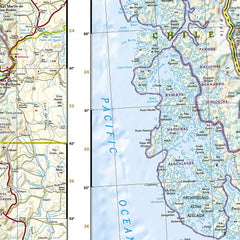 Chile National Geographic Folded Map