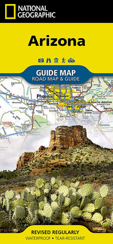 Arizona National Geographic Folded Map