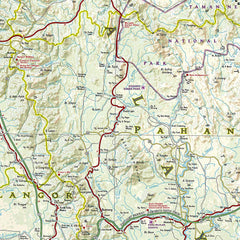 Malaysia National Geographic Folded Map