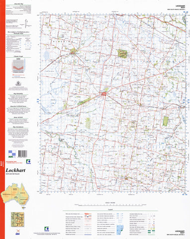 8227 Lockhart 1:100k Topographic Map