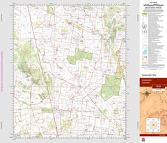 Gindoono 8232 Topographic Map 1:100k