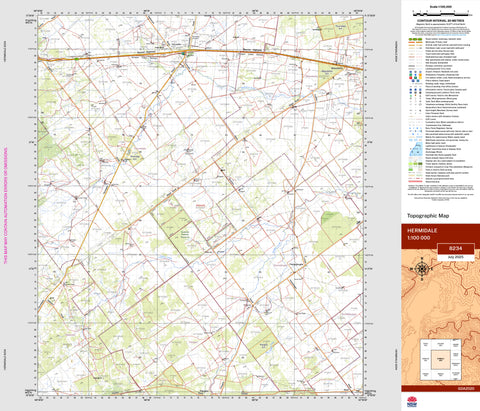 Hermidale 8234 Topographic Map 1:100k