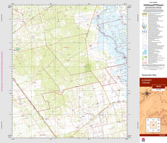 Glenariff 8236 Topographic Map 1:100k