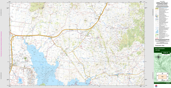 Mullengandra 8326-3S Topographic Map 1:25k