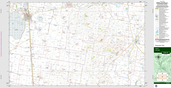 Henty 8326-4N Topographic Map 1:25k