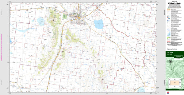 The Rock 8327-3N Topographic Map 1:25k