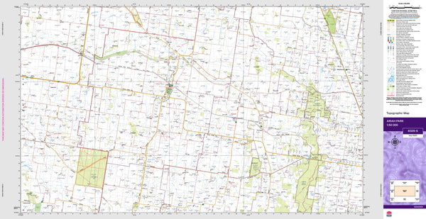 Ariah Park 8329-S Topographic Map 1:50k