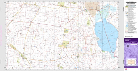 Wamboyne 8330-N Topographic Map 1:50k