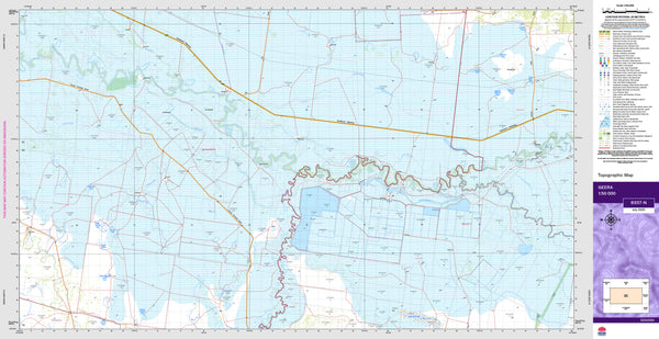 Geera 8337-N Topographic Map 1:50k