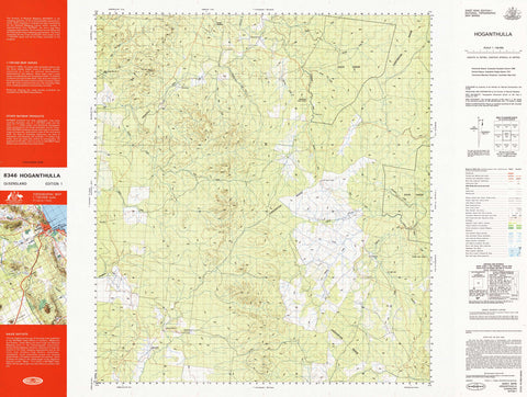8346 Hoganthulla 1:100k Topographic Map