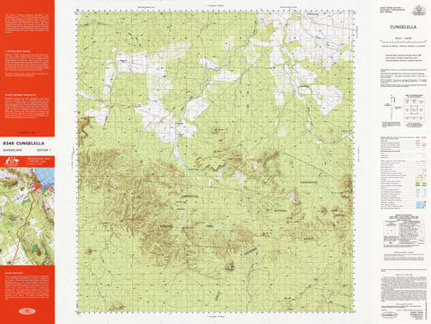 8348 Cungelella 1:100k Topographic Map