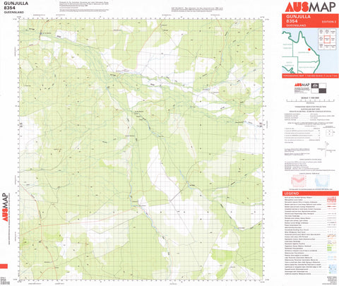 8354 Gunjulla 1:100k Topographic Map