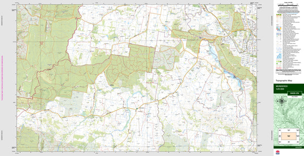 Munderoo 8426-2N Topographic Map 1:25k