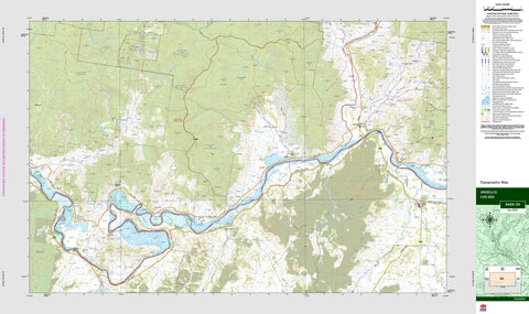 Jingellic 8426-3S Topographic Map 1:25k