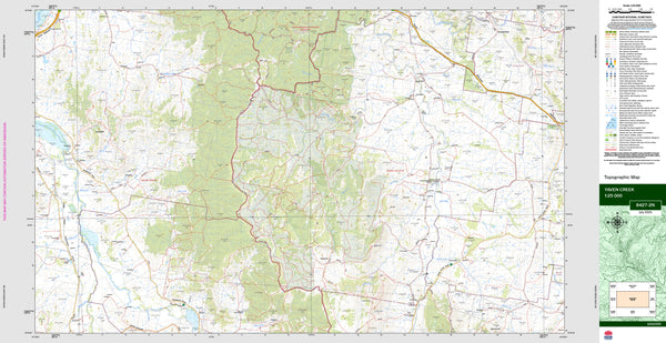 Yaven Creek 8427-2N Topographic Map 1:25k